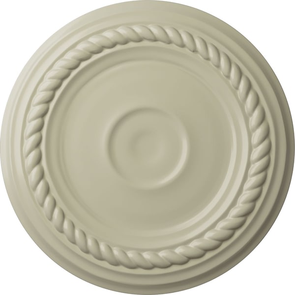 Ekena Millwork Small Alexandria Ceiling Medallion (Fits Canopies up to 4 5/8"), 7 7/8"OD x 3/4"P, Clear Yellow CM07ALCYF - main